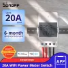 Kontroll Sonoff POW R3 20A WiFi Switch med strömförbrukning Mätning WiFi Power Switch Smart WiFi Switch Controller fungerar med Alexa