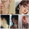 Boucles d'oreilles Goth Filigree Oread Boucles pour femmes Boucles d'oreilles en acier inoxydable