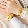 Orologi da polso kky orologio d'oro di lusso per uomini e donne sport alla moda di diamanti impermeabili al quarzo