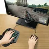 Klawiatury ergonomiczna mechaniczna klawiatura mini podana klawiatura przenośna klawiatura gracza kompaktowa klawiatura pubg