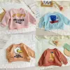 Tops Frühlingsmädchen Jungen Drucken Cartoon Sweatshirts Herbst Langarm Baumwolle süße Tops Neugeborene Kleinkindpullover T -Shirt -Kleidung