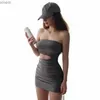 Urban sexy jurken dames sexy uitgesneden cami jurk cross back mouwloze bodycon tank midi dressl2404