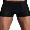 MUITAS PONTES SEXY MAN BOXER Brand Solid Color Men Breathable Silk confortável boxeadores de roupas íntimas