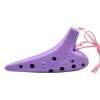 Instrument Fengya Plastic Ocarina 12 Holes Alto Soprano C Tone Teaching Toys for Children or Nybörjare Musikinstrument gjorda i Taiwan