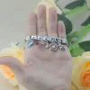 Strands Hapiship 2023 Новый оригинальный Daisy Star Moon Starry Sky Cz Итальянский шарм Fit 9mm Браслет из нержавеющей стали Diy Сделать DJ802