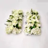 50cm Düğün Yolu Atıf Kemerler Çiçekler İpek Gül Şakayık Hydrengea DIY Kemerli Kapı Çiçek Sıra Pencere Dekorasyon Dekoru 240419