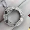 Lyxhalsband online -butik Ny färglös gåva till flickvän fru och bästa vän Sterling Silver Necklace S925 mångsidig