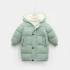 Coats kids Winter Children Fashion Down cotton Jacket coat Girl Hooded Thicken infant snowsuit Boy Warm Baby clothing overalls Clothes