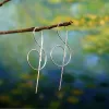 Earrings Trendy Music Symbol Earrings for Women Simple Treble Clef Note Earring Fashion Personality Temperament Female Jewelry 1Pair