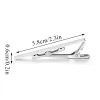 Clips Men binden clip kleurrijke metalen koperen stropdas pin eenvoudige bar gesp formele zakelijke stropdas clips dagelijkse huwelijksceremonie tie clip pins