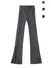 Pantalon féminin style américain sexy élégant zipper taille haute extension serrée étendue de la personnalité rétro sportive pantalon yoga