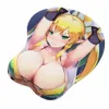 Pads de souris poignet reste leafa anime 3d Oppai Mouse Pad avec gel poignet repos 2way y240423