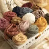 Accessories Oil painting color wrinkled crepe yarn raw edge soft texture cotton linen newborn photography props 190x80cm