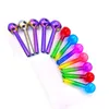 50st Hot Sale Nano Plating Glass Oil Burner Pipe Colorful Glass Pipes Great Tube Nail Tips Glass Oil Pipe For Smoker Tools