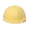 Beretti Donne uomini retrò hip hop cotone arrotolato cappello da baseball cappello da baseball cappello berretto bernocero cappelli cranio cupola