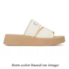 2024 Women Platform Cloud Bottom OG Designer Sandals High Heels Luxury Woody Flat Mules Slides Embroidered Denim Linen Mila Slippers Espadrille Wedge Sliders