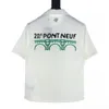 mens tshirts round neck embroidered and printed polar style summer wear with street pure cotton t-shirts R w222rf