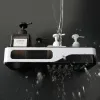 Rastrelliere a parete organizzatore da bagno montatolo scaffale estetico shampoo shampoo portamette cucina porta casa accessori per il bagno accessori per il bagno