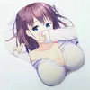 Myse podkładki na nadgarstek odpoczywa w poniedziałek anime 3D Oppai Mouse Pad nadgarstka Y240423