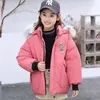 Вниз пальто 2024 Живороженные девушки с брусной одеждой для рота в корейском стиле Big Boy Дети Толстый хлеб Fu Da Fur Compar of Cott
