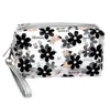 Women Floral Transparent Cosmetic Bag Travel Makeup Wash Bag Clear Handbag Bathing Underwear Toiletries Storage Waterproof Pouch