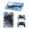 Klistermärken Nytt spelkämpe Game Horizon PS5 Skin Sticker Vinyl PS5 Disk Skin Sticker Digital Decal Cover för PS5 Console and Controls