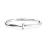 Bijoux de créateur Charme à ongles argent TiffanyJewelry Bracelet Femmes Précision High Quality Narrow Edition TiffanyJewelry Bracelet Smooth Half Diamond Word 606