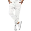 Men's Pants Spring Summer Solid Color Fashion Elastic Waist Cargo Man High Street Casual Pockets Drawstring Trousers