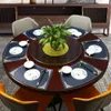 Chinese Style Hotel Round Table Fan-shaped Dining Mat Commercial Seating Light Luxury High-end Feeling Separated From Tonglai