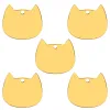 Tags 20pcs Cat visage id id chien tags tags miroir polonais plaque en acier inoxydable décoration de gravure personnalisée charme de chaîne animale