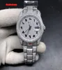 Trendy Men039 Watch de mode populaire Silver Diamond Hip Hop Style Rap Watches Arabe Nuiral Scale Automatic Mechanical Watch8530418