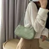 Bag Trend Women's Shoulder PU Leather Milk Tea Color Underarm 2024 Fashion Elegant Sling Handbag Zipper Small Square