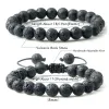 Strands Natural Vulcanic Rock Stone Men Bracelets Reiki 7 Chakra Healing Perle Bracciale Black Lava Black Elefante Mala Buddha Braccioli