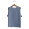 4xl Sommer Plus Size Basic Tank Top Women 2023 ICE SEILD SATIN ONECK TEES HEILESTE BOTHING TIPS Übergroße Kurvenkleidung 240419