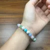 Strands Peace & Calming Bracelet Angelite Rose Quartz Moonstone Green Aventurine White Howlite 8 mm Natural Stone Inner Peace Crystals