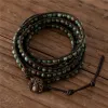 Strands fatti a mano africani turchesi a 5 file avvolgenti bracciale boho in pelle naturale in pelle naturale bracciale gialla yoga gioielli dropshipping