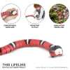 Controlla Smart Sinkeing Snake Interactive Cat Toys Remote Control Gatti Toys USB COMPARGIMENTO Accessori per i giocattoli da gioco per animali domestici Kitten Game