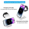 Chargers 3 en 1 25W Chargeur sans fil pour iPhone 14 13 12 11 X SAMSUNG S23 S22 Station de quai de chargement pliable pour Apple Watch AirPods Pro