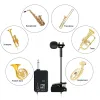 Instrumentos sem fio do saxofone UHF Microfone saxofone Microfone Transmissor Definir plug -up de plug -up para trumbone trompete