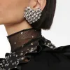 Orecchini xsbody round cristal clip di cuore su orecchini matrimoni per donne gioielleria di strass clip orecchini senza piercing sposa regalo