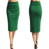 Women Skirt Bodycon Office Female Slim Knee Length High Waist Stretch Sexy Pencil Skirts Jupe Femme 240419