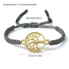 Bracele bracelets à corde tresse à la main arbre de vie bracelets ajusté pour femmes hommes cadeau bracelet charme amitié amitié