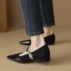 Casual Shoes 2024 für Frauen klassisches britischer Stil Mary Jane Low Top Spo. Zehenladers komfortable weiche