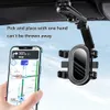 حاملات الهاتف الخليوي حاملي 1080 CAR CAR CLIP SUN VISOR حامل الهاتف الخليوي حامل الهاتف العالمي لجهاز iPhone XS GPS REARVING MIRE