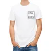 Picture processing High Quality Customized Men T shirt Print Your Own Design QR code po casual tshirt 240408