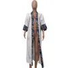 Stigende African Print Beach Kaftan Dress Femmes Summer Kimono Cover Up