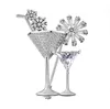 Cherry Martini Glass Glass Cocktail Party Pin Pin Kobiet Jewelry Time 2762869