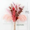 Decorative Flowers Pink Pampas Grass Small Reed Tail Mix And Dried Flower Bouquet Wedding Centerpieces Home Decor