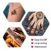 Inks 1pc Natural Indian Henna Tattoo Ink Black Mehndi Paste Cones Body Art Sticker Mehndi Body Paint Art Disposable Temporary