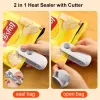 Sealers Plastic Bag Sealer Mini Bag Sealer Bags Thermal Sealant Portable Handheld Food Sealing Machine Rechargeable Packaging Sealer